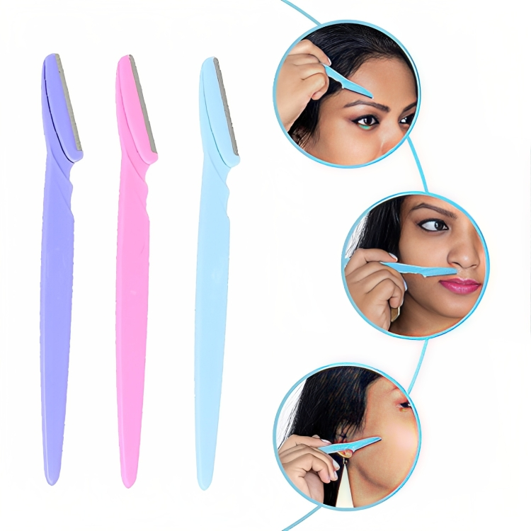 2 In 1 Eyebrow Razor Set Eyebrow Shaver For Women Men Eyebrow Scissors With Comb Brow Trimmer Scraper