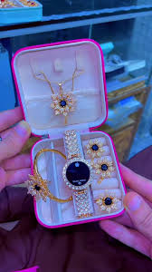 Crystal Rose Gold Jewelry Gift Set