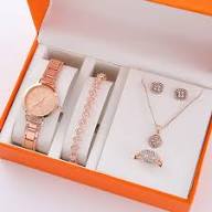 Crystal Rose Gold Jewelry Gift Set